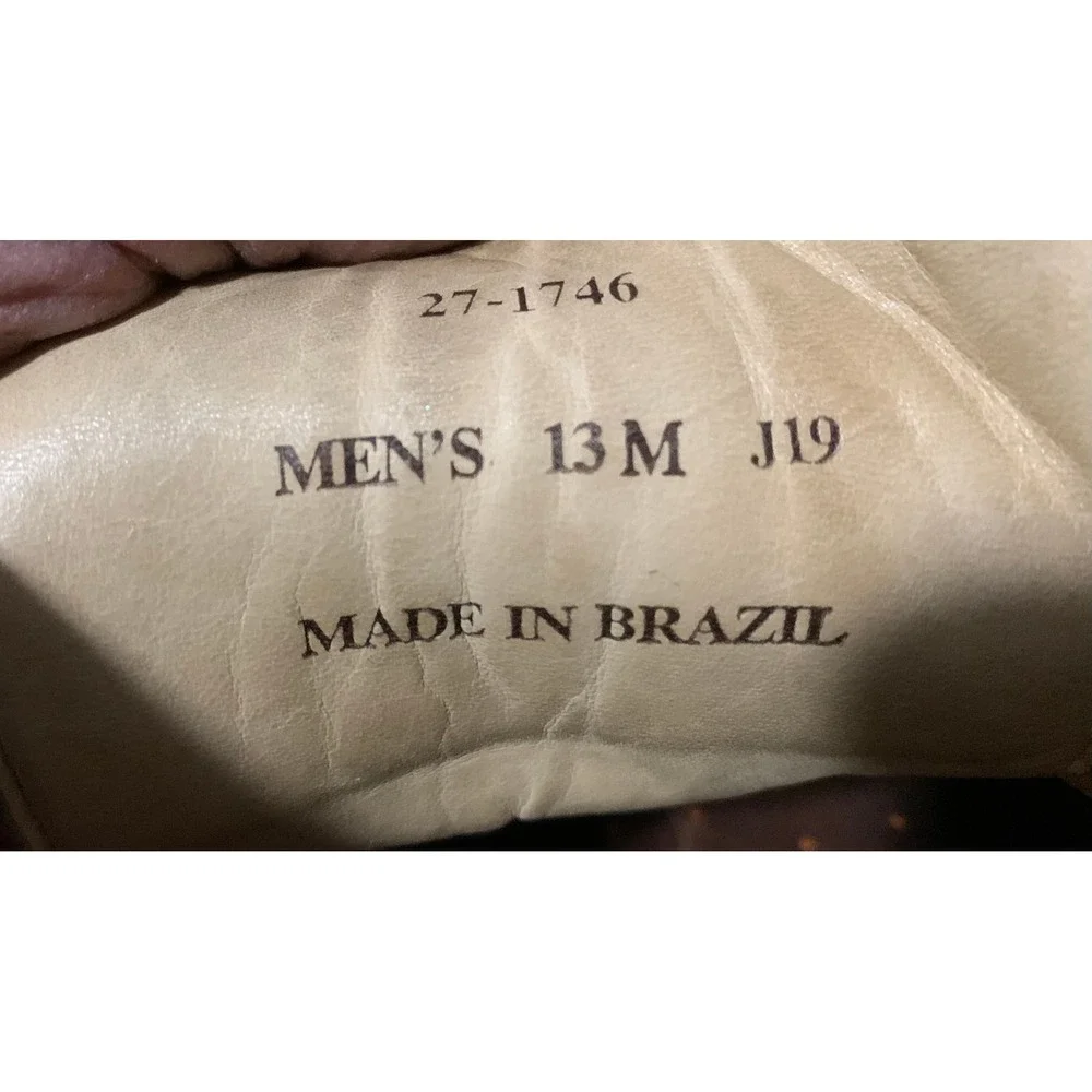 J&M Wingtip Oxford Dress Shoes Leather Comfort Brown Size 13M Johnston & Murphay